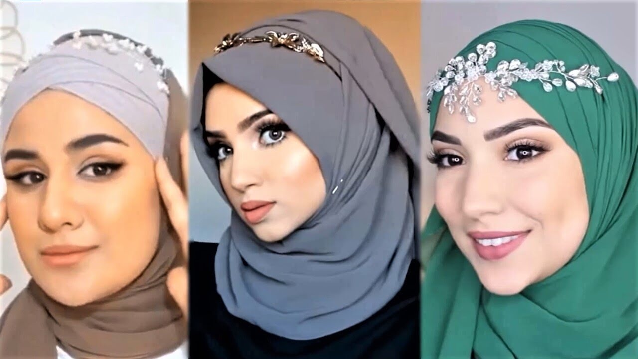 طريقة عمل لفات حجاب للمناسبات والاعراس 2022 سهلة