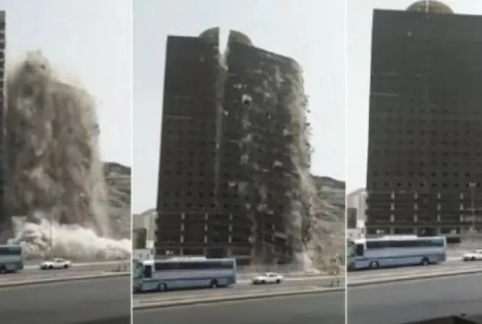 كم عدد ضحايا انهيار فندق مكة بالاسماء