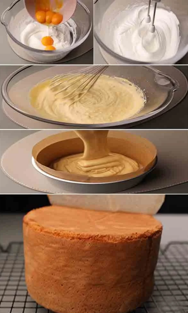 طريقة عمل الكيكة الاسفنجية للتورته بالخطوات